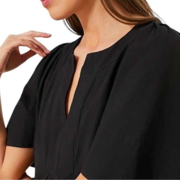 Tuckernuck Pomander Place Finley Flutter Sleeve Top Size M Short Sleeve Black - Picture 10 of 12